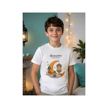Stil X Ramazan Bayramı Baskılı Erkek Çocuk Tshirt, %100 Pamuklu Kumaş Beyaz-14
