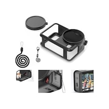 Djı Osmo Action 6 İle Uyumlu Silikon Koruma Kılıfı, Yumuşak Kılıf Ve El Askısı, 3 Parça Set