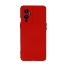 Jenerik One Plus 9 Kılıf Nano İçi Kadife Silikon - Kırmızı