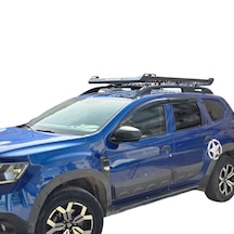 Duster Uyumlu 100 X 160 Tavan Sepeti Komple Metal Mat Siyah (ARA ATKISIZ)