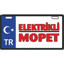 Sevenkardeşler Mavi Elektrikli Mopet E-Bike Plakalık