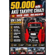 50.000 Mah 12v/24v Tır Traktör Otobus Akü Takviye Cihazı Ağır Vasıta Uyumlu Jump Starter