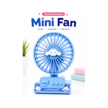 Masaüstü Şarjlı Sevimli Karekter Mini Soğutucu Vantilatör Type-c Şarjlı Masa Üstü Fan Taşınabilir 3 Mod Hız Ayarlı Pervane