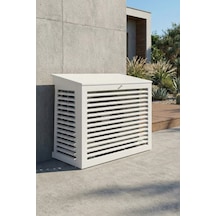 Klima Motoru/dış Ünite Gizleme/koruma Kafesi Xs 7000 Btu - 9000 Btu 86x44x65 H Açılı Condor Beyaz