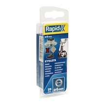 Rapid Kuşgözü Delik Halka 6Mm 25 Adet 5000410