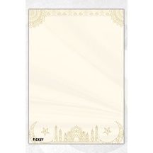 A5 İslam Çizgisiz Defter - 50 Yaprak - Memopad - Notepad - Not Defteri - Not Kağıdı Çok Renkli Çok Renkli
