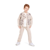 Xo Kids Erkek Çocuk Alt Üst Takım 4-8 Yaş 6580 Bej
