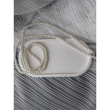 Bernami Biblo Pinterest Beton, Takı Ve Saksı Altlığı Oval Tepsi - Beyaz