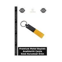 Premium Metal Başlıklı Anahtarlık Çanta Süsü Kurumsal Ürün
