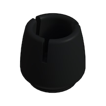Cateksss Sessiz Tip Sandalye Pabucu Masa Sandalye Zemin Koruyucu 21-25 Mm - Siyah - 10 Lu Paket