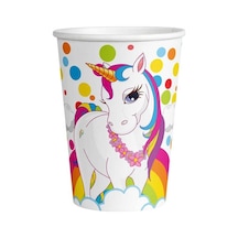 Unicorn Rainbow, Karton Bardak, 8 Adet