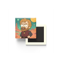 Tyrion Lannister - 9x9 Cm Baskılı Kare Buzdolap Magneti