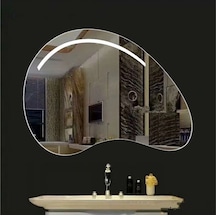 Brat 60x80 Buğu Çözücülü Armut Kesim Dokunmatik Led Ayna Şeffaf