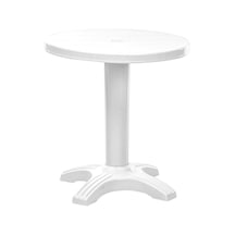 Omnipazar Omnipazar Sy-2560 Beyaz Yuvarlak Plastik Masa 70X72 Cm 31642 Beyaz