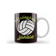 Volleyball Junkie Ball Sports Beach Volleyball Player Setter Kupa Bardak Porselen Karışık