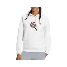 Pubg Winner Tava Baskılı Beyaz Kadın Kapşonlu Sweatshirt (534809005)