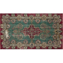 El Dokuma Vintage Eskitme Halı 170 X 265 Cm 9256