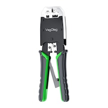 Veggieg Rj45 Rj11 Rj12 Jack Çakma Pensesi 6p/8p Ağ Ve Telefon Kablosu Jak Kesme Soyma Sıkma Aleti