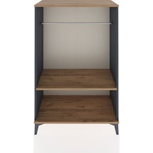 Hyperion Dolap Tek Raflı Tek Askılı 88x44x134 Antrasit-çam Antrasit