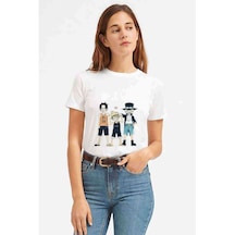 Anime One Piece Boku Dake Ga Baskılı Beyaz Kadın Tshirt