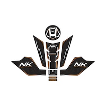 Cf Moto Nk 250 2023 Uyumlu Tank Pad Seti Turuncu Siyah Redlinegrafik