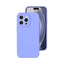 Newface Apple İphone 16 Pro Kılıf Nano İçi Kadife Silikon - Lila
