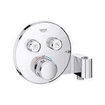 Grohe Grohtherm Smartcontrol Çift Valfli Akış Kontrollü Ankastre Termostatik Duş Bataryası Entegre Duş Kolu Ile - 29120000 Krom