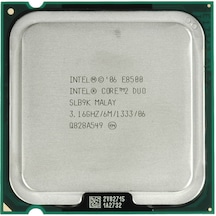 Intel Core 2 Duo E8500 3.16 GHz LGA775 6 MB Cache 65 W İşlemci Tray