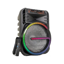 P-08 Bluetooth Hoparlör Kablosuz Tekerlekli Taşınabilir Kablosuz Speaker Toplantı Anfisi