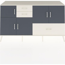 Hyperion Konsol 5 Raflı 3 Çekmeceli 5 Kapaklı 176x44x99 Aytaşı-an Aytaşı-antrasit/aytaşı