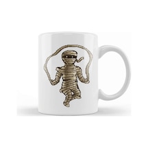 Skipping Mummy Pixel Art Kupa Bardak Porselen Karışık