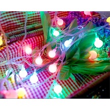 Novahub 8 Modlu Güneş Enerjili Yıldız Kristal Led Işık Zinciri, Açık Hava İç Dekorasyonu 6.5m 30 Işık Diğer