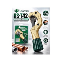Hongsen Hs-t42 Boru Kesici 4-42 Mm Profesyonel Bakır Boru Kesme Aparatı