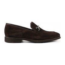Tuna Hakiki Deri Kahverengi Loafer Erkek Ayakkabı - 0161 Kahverengi