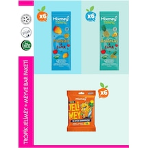 Mixmey Tropik Jelimey Meyve Bar Paketi 18’li | Vegan, Glutensiz, Koruyucusuz (18 ADET)