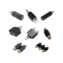 Rca Dişi Erkek 3.5mm Stereo Kulaklık Çevirici 8'li Set