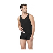 Erkek Stretch Atlet Boxer Takım Siyah