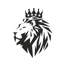 Aslan Başı Tasarımlı Oto Sticker Siyah 15 15 Cm