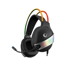 Rampage RM-K37 Black Eagle Mikrofonlu 7.1 Surround RGB Kulak Üstü Oyuncu Kulaklığı