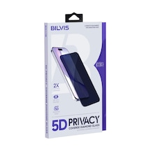 Mey İthalat Apple iPhone Uyumlu  17 Bilvis 5d Privacy Diamond Hayalet Cam Ekran Koruyucu