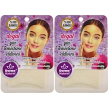Derma Naturel Bambu Yüz Temizleme Eldiveni Ms-32 2 Li Set