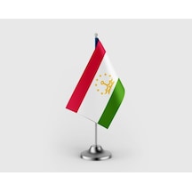 Tacikistan Devleti Tekli Saten Masa Bayrağı Seti Diğer
