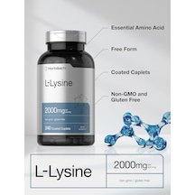 Horbäach L-lysine 2000mg 240 Caplets Vegetarian Aromasız