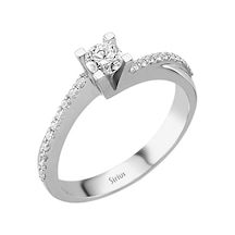Sirius Toplam 0,46 Karat Pırlanta Tektaş Yüzük 0804R0257