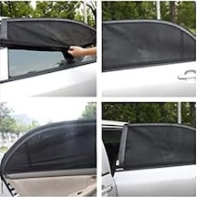 Oto Yan Cam Güneşlik Anne Bebek Emzirme Araba Kapı Camı Perdesi Çocuk Koruyucu Araba Sineklik Örtüsü Güneşlik 2 Adet Abanoz