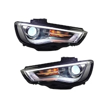 Autogp Audi A3 8v Ön Far Lambası Mercekli Dolu 2016 / 2016 Halogen Uyumlu