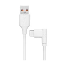 Usb To Type-c İle Uyumlu İphone Ve Samsung İle Uyumlu Hızlı Şarj Ve Data Kablosu 100 Cm L Tipi Gaming Beyaz Diğer