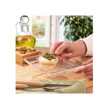 2 Adet Paşabahçe Crystallin Madlen Pasta Tabağı 27x16 Cm Çok Renkli