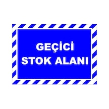 Geçici Stok Alanı Levhası Levha 35x50 Cm Galvaniz Saç 0,4 Mm