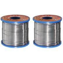 Jınhu 2 Adet 400g 60/40 Kalay Kurşun Lehim Akı Tel Rosin Çekirdek Lehimleme Rulo, 0.5mm Ve 0.8mm